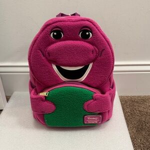 Loungefly Mattel Barney mini backpack NWT